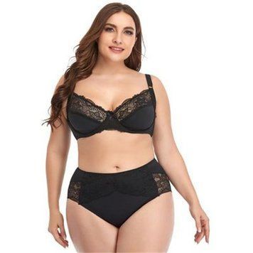 Комплект женского нижнего белья Черный 90D/2XL ,95Д WLX1005 фото